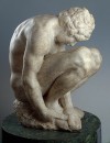 Michelangelo Buonarroti - Crouching Boy * IBM, COPYRIGHT @ 1999 by The State Hermitage Museum. All rights reserved. :, Copyright (C) 1996 by the IBM Corporation * 443 x 575 * (81KB)